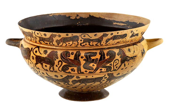 Image of a Middle Corinthian Stemless Kylix form the Blanton Collection